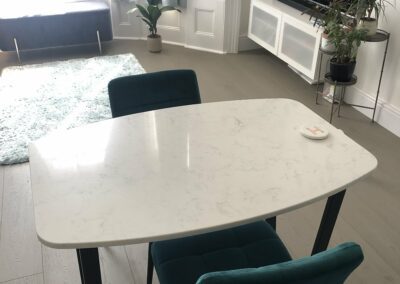 Bespoke Carrara Dining Table Worktops