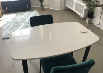 Bespoke Carrara Dining Table Worktops