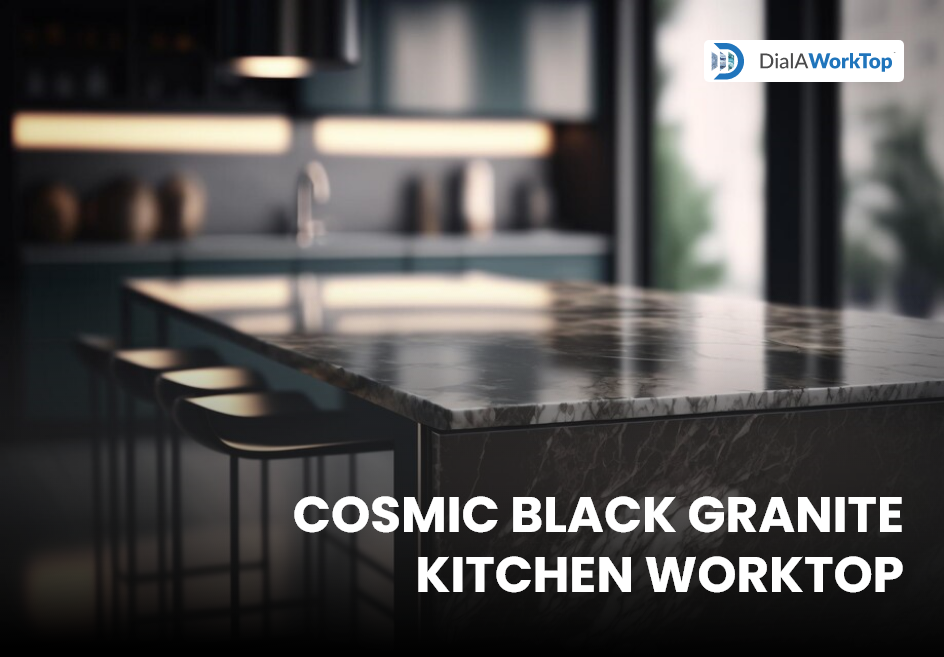 cosmic black granite kitchen worktop