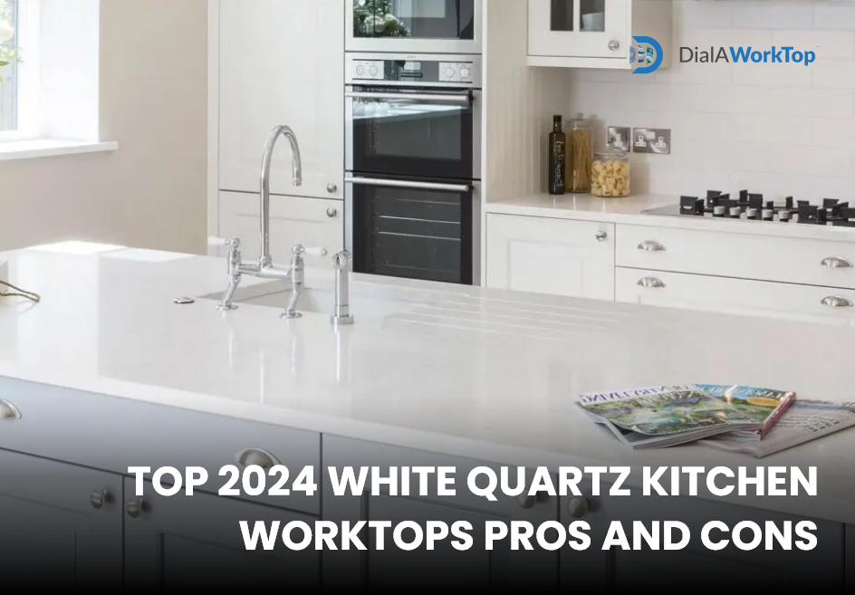 white quartz kitchen worktops